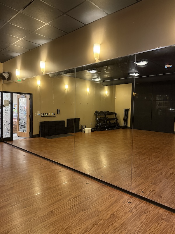 IMG_0260 Dance studio with large glass mirrors in Portland OR